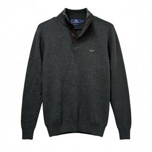 Vineyard vines M Wool/Cashmere grey sweater Henley